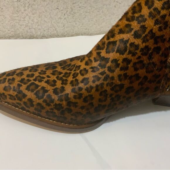 New Buttero Women’s ankle Boots Size 40 Booties Leopard pony hair Italy - Picture 4 of 9